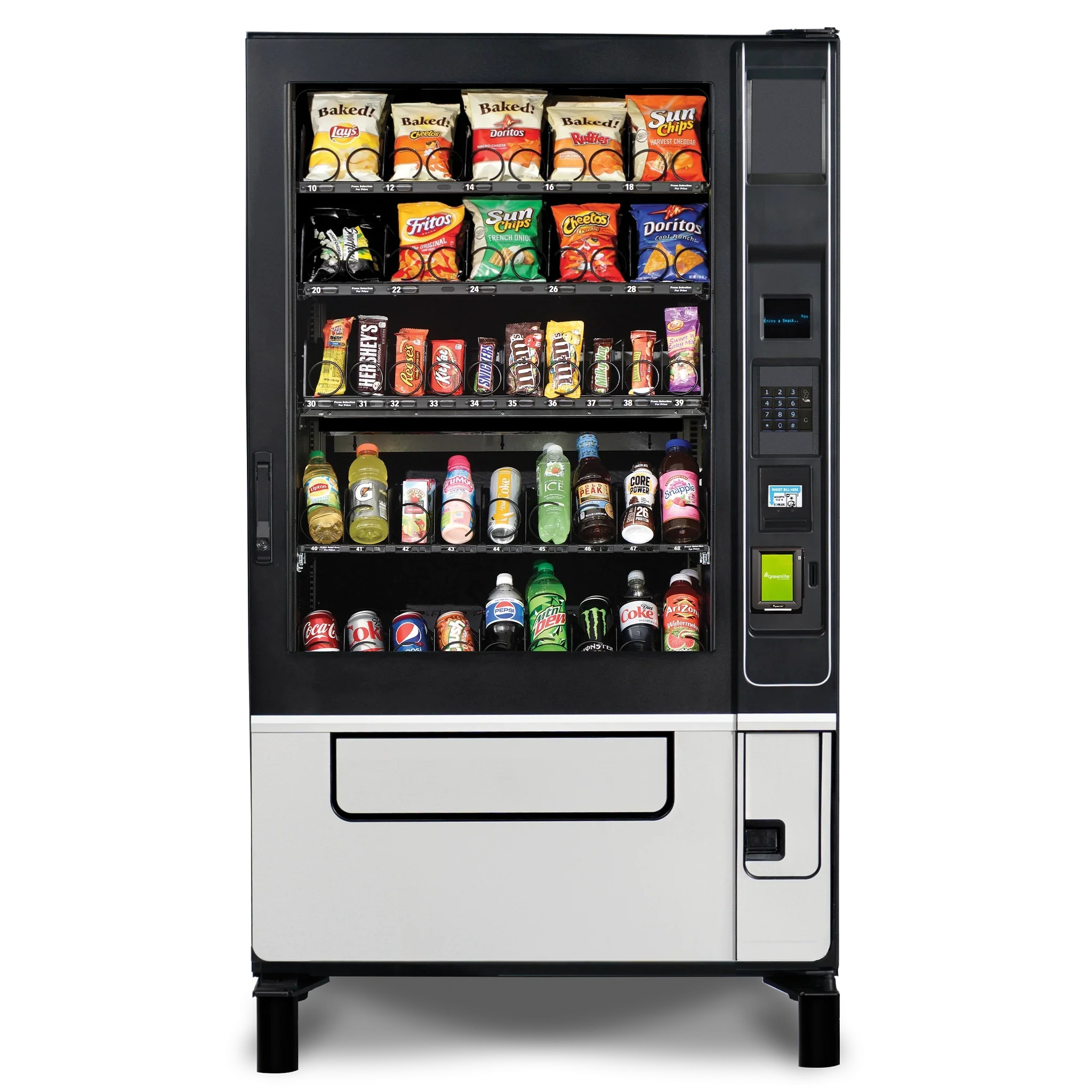 combo snack and drink machine 38 items