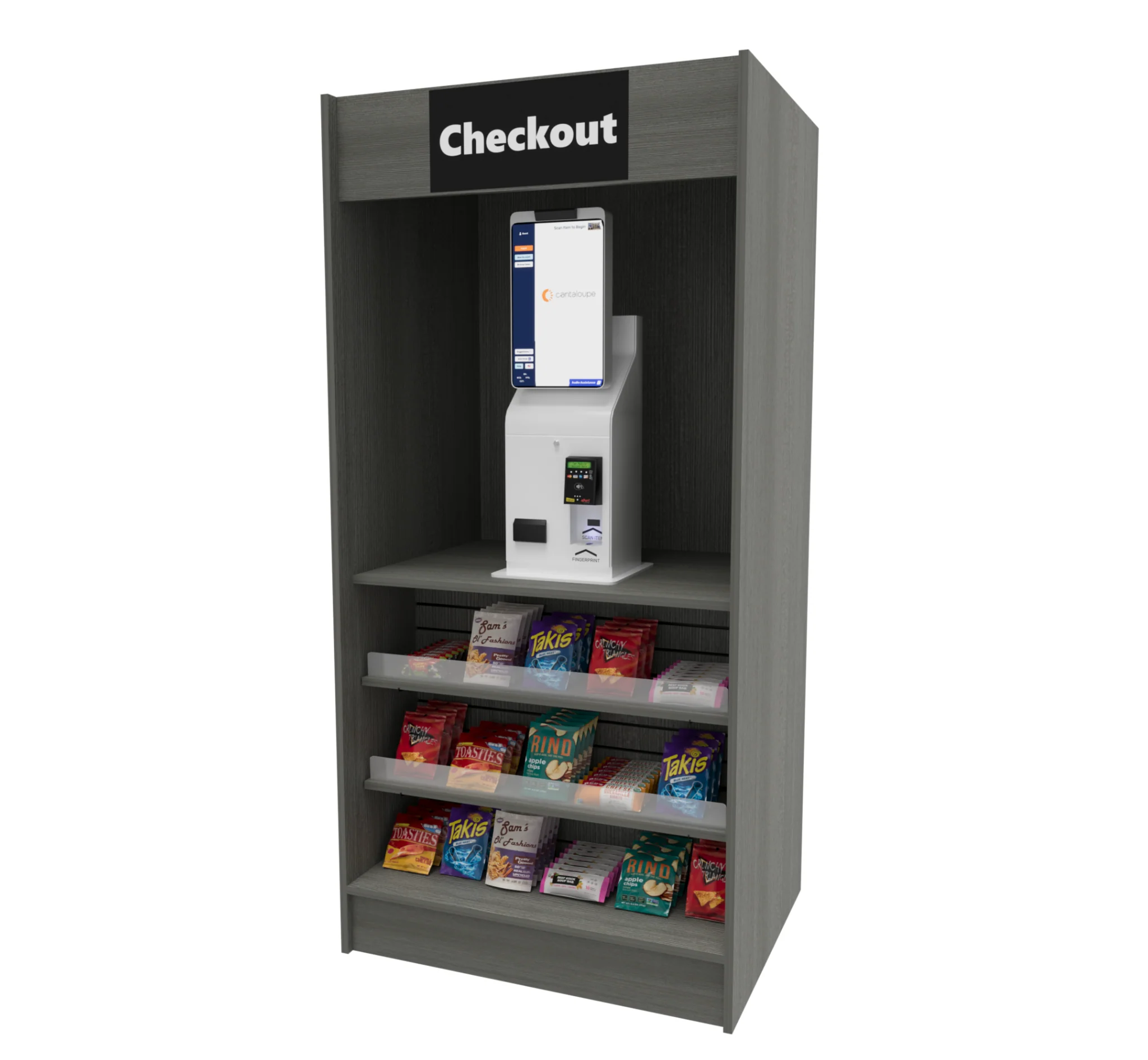 micro market checkout small screen