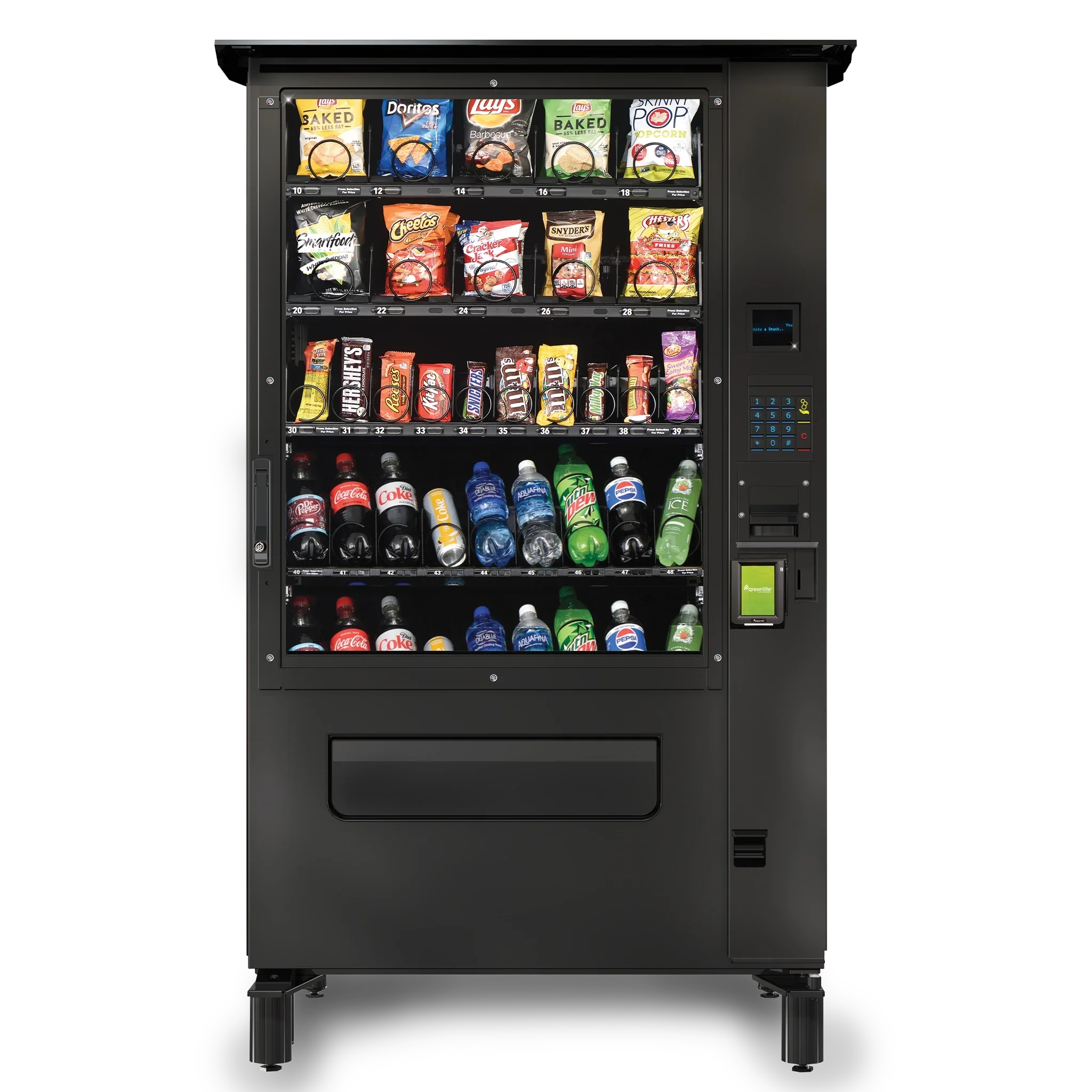 outdoor combo snack and drink machine 38 items
